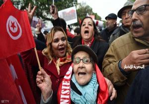 مظاهرة حاشدة بتونس لرفض عودة مقاتلي بؤر النزاع