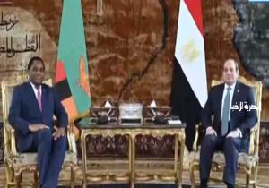 الرئيس السيسي: المباحثات مع رئيس زامبيا عكست إرادتنا السياسية المشتركة نحو تعزيز التعاون بين بلدينا