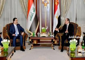 الرئيس يستقبل محمد السوداني رئيس الوزراء العراقي بقصر الاتحادية
