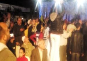 توافد المئات على حضور المؤتمر الجماهيرى لدعم الرئيس بدمياط