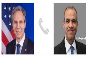 وزير الخارجية يؤكد لنظيره الأمريكي ضرورة توقف إسرائيل عن التصعيد وانتهاك القانون الإنساني الدولي