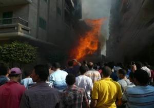 إصابة 3 أشقاء في حريق في شقة بالشيخ زايد