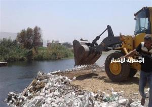 " الري " إزالة 12 تعديا على نهر النيل في الدقهلية