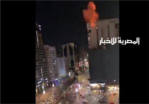 انفجار كبير بأحد الأبنية في أبو ظبي / فيديو