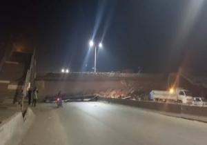 تحويلات مرورية بطريق إسكندرية الزراعى بعد انهيار كوبرى مشاة بطوخ.. تعرف عليها