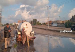 أمطار غزيرة على مدن وقرى كفر الشيخ