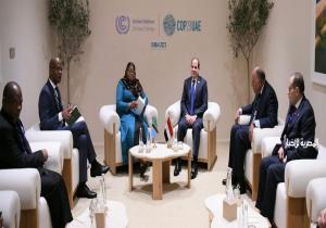 الرئيس السيسي يلتقي نظيرته التنزانية على هامش انعقاد الدورة الـ٢٨ لمؤتمر المناخ في دبي