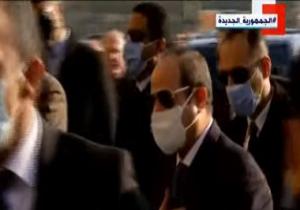 الرئيس السيسي يصل مقر إقامته بفرنسا للمشاركة فى مؤتمر باريس حول ليبيا
