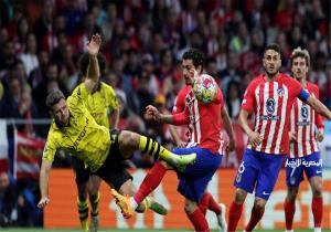 أتلتيكو مدريد يفوز على دورتموند بثنائية في ربع نهائي دوري الأبطال