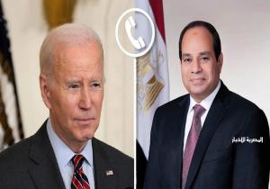الرئيس السيسي يتلقى اتصالًا من "بايدن" حول جهود الوساطة المكثفة بين مصر وأمريكا وقطر لوقف إطلاق النار في غزة