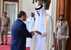 أمير قطر: زيارة الرئيس السيسي تمثل تتويجًا للزخم المتنامي في العلاقات الثنائية بين البلدين