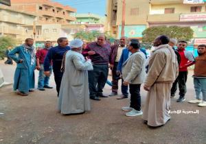 رئيس مدينة سمسطا يشرف على الأعمال التمهيدية لبدء توسعة ورفع كفاءة الطريق الدائري