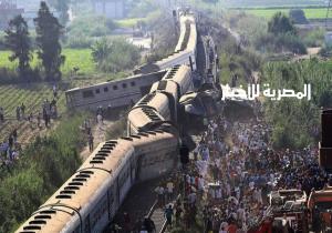 محافظ كفرالشيخ يتفقد موقع انحراف عربتي القطار رقم 495 المتجه من كفر الشيخ الى بيلا
