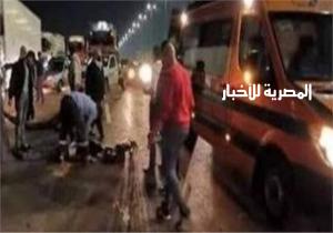 انقلاب سيارة ميكروباص بمنطقة الصف