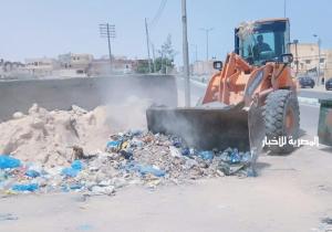 رفع 273 طن قمامة وتراكمات مخلفات وأتربة من قرى مركز طنطا