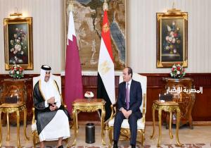 أمير قطر يعرب عن سعادته بزيارة مصر ولقاء الرئيس السيسي