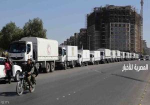 مصر.. توزع مساعدات على خمس محافظات "سورية"