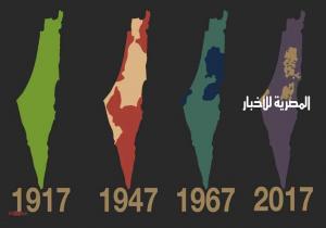 إنفوغرافيك.. فلسطين خلال 100 عام