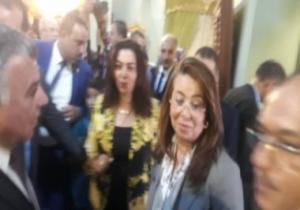 وزيرة التضامن لأحد العارضين بفيرنكس دمياط: "أنا عاوزة الكرسى ده"