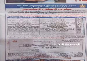 ننشر أسماء المواطنين خارج الأولويات في الإعلان الثامن للإسكان وطريقة التحويل لمدن أخرى والأوراق المطلوبة
