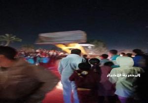 لحظة انتشال جثة سائق وإنقاذ طفلين وسيدة في انقلاب سيارة بترعة جمصة بالدقهلية (صور)