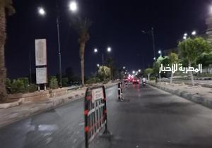 إغلاق الطريق الدائري للقادم من شارع ربيع الجيزي والمؤدي إلى المريوطية
