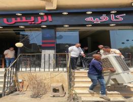 محافظة الجيزة تشن حملات لإزالة مخالفات المقاهي والتعديات بالهرم