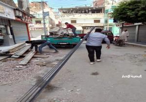 خلال حملات مكبرة بالبحيرةرفع 293 حالة إشغال طريق مخالف