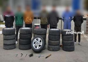 تفاصيل ضبط تشكيل عصابي لسرقة إطارات السيارات بالشيخ زايد والهرم