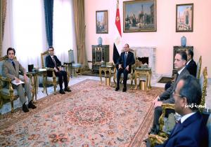الرئيس السيسي يستقبل وزير الخارجية الفرنسي