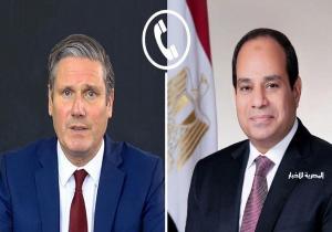 الرئيس السيسي يتلقى اتصالاً هاتفيًا من "كير ستارمر" رئيس وزراء المملكة المتحدة