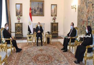 الرئيس السيسي يستقبل رئيس مجلس إدارة غرفة تجارة وصناعة الكويت