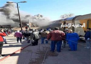 «عربة فارغة».. «السكة الحديد» تكشف تفاصيل حريق قطار كفر الزيات