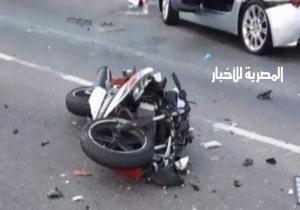 إصابة 4 أشخاص في حادث تصادم موتوسيكل بطريق سندوب - أجا في الدقهلية