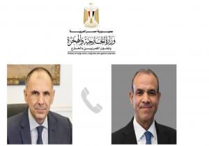 وزيرا خارجية مصر واليونان يبحثان أزمة قطاع غزة والوضع في السودان وأمن البحر الأحمر والقمة الثلاثية مع قبرص