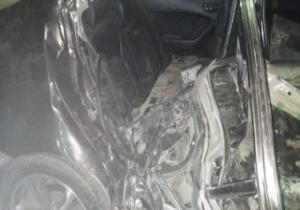 إصابة 3 في حادث تصادم سيارة ملاكي إثر انفجار إطار السيارة بالغربية