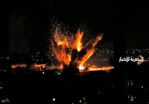 غارات إسرائيلية على غزة بعد إطلاق صاروخين على تل أبيب