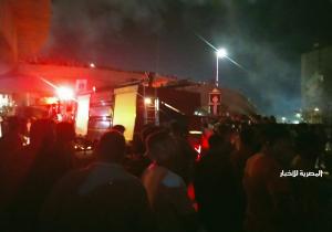 حريق هائل في عقار من 12 طابق فى مدينة طلخا بالدقهلية / صور