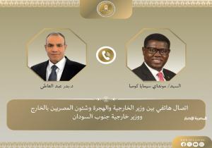 وزير الخارجية يؤكد اهتمام مصر البالغ بأمن واستقرار جنوب السودان